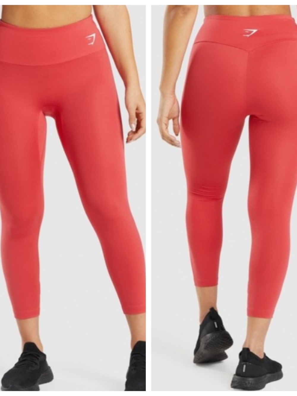 Gymshark Coral High-Rise‎ Ankle Leggings